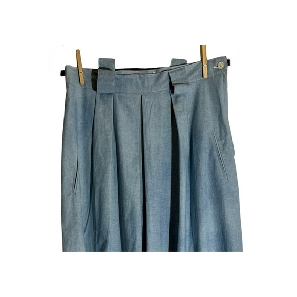Excellent Condition Size 12 Women's Vintage Light Wash Denim Maxi Skirt - Picture 2 of 8